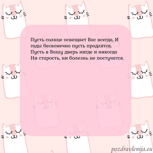 Розовая открытка с забавными кошками