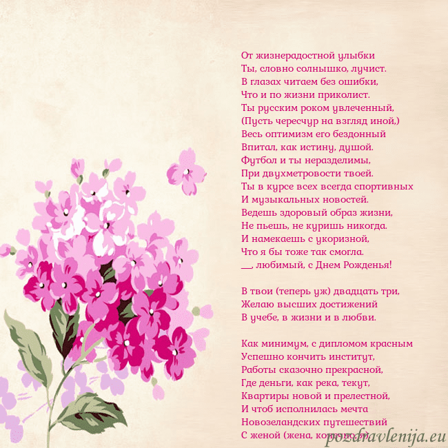 Открытка с гортензией От жизнерадостной улыбки
Ты, словно солнышко, луч Открытка с гортензией