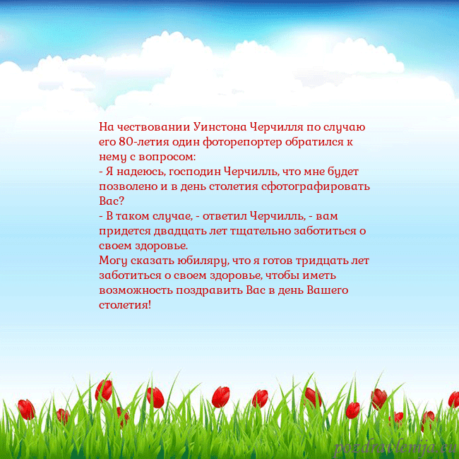 Открытка с тюльпанами