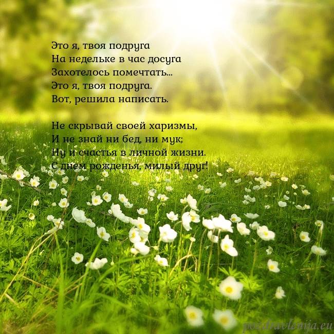 Электронная открытка с утопающим в солнечном свете лугом