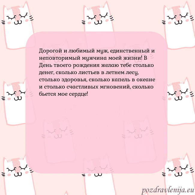 Розовая открытка с забавными кошками