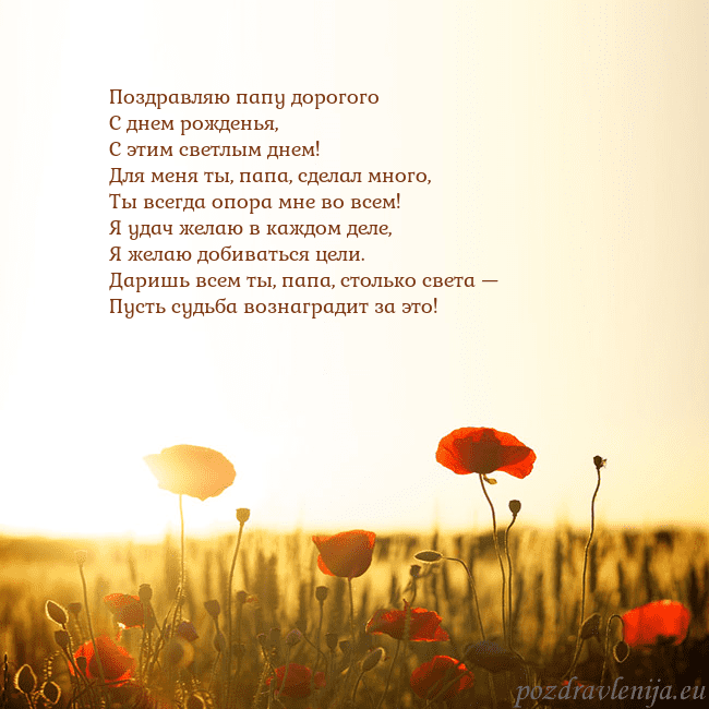 Электронная открытка с полем маков