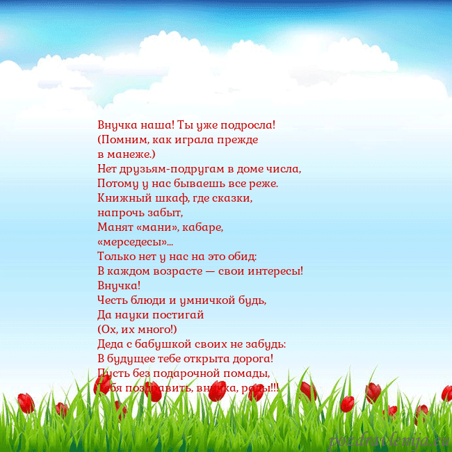 Открытка с тюльпанами