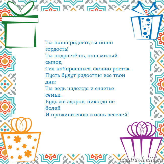 Открытка с подарками