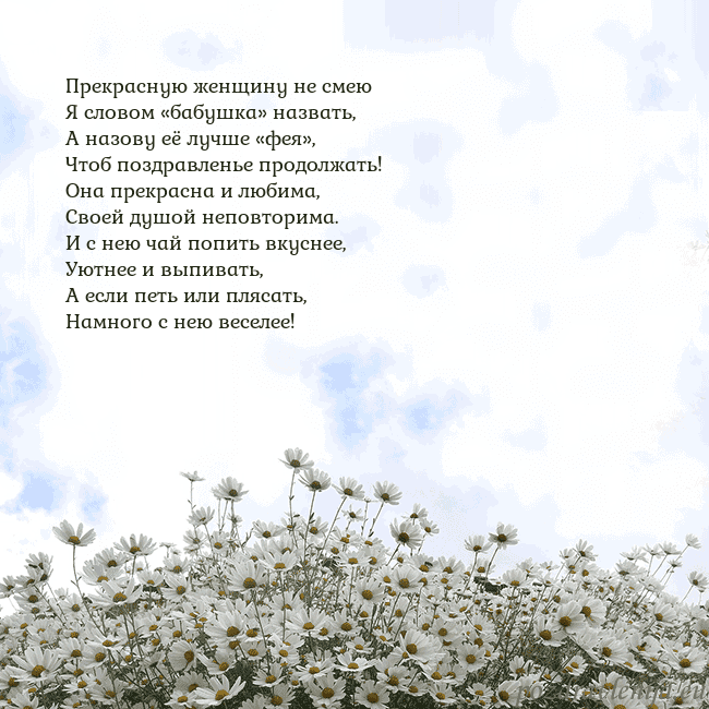 Открытка с ромашками