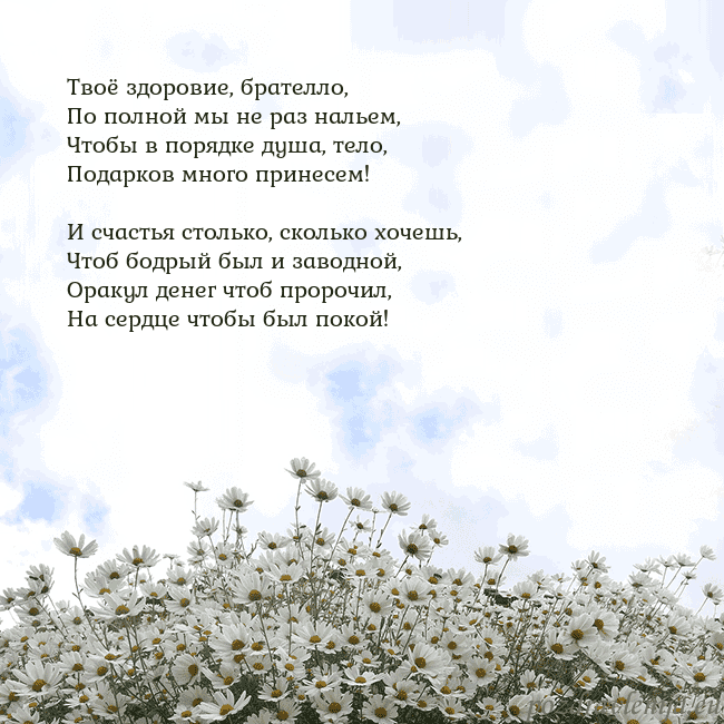 Открытка с ромашками