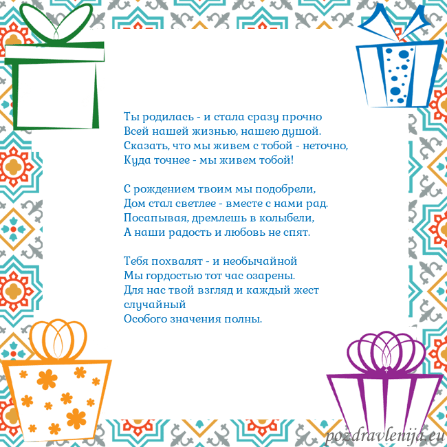 Открытка с подарками