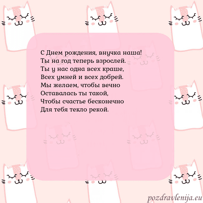 Розовая открытка с забавными кошками