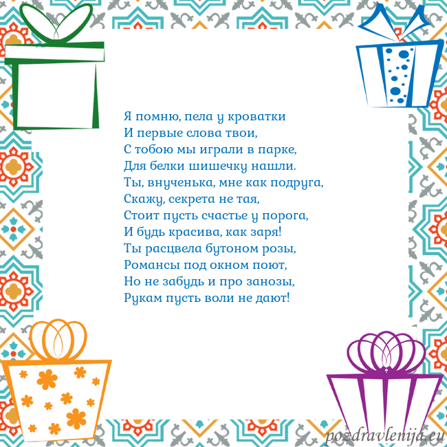 Открытка с подарками
