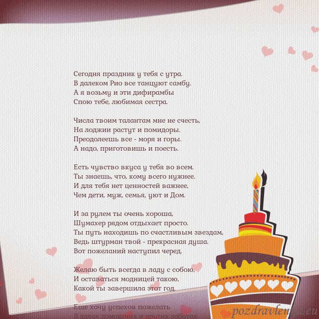 Открытка на день рождения с тортом и сердечками Сегодня праздник у тебя с утра.
В далеком Рио все Открытка на день рождения с тортом и сердечками
