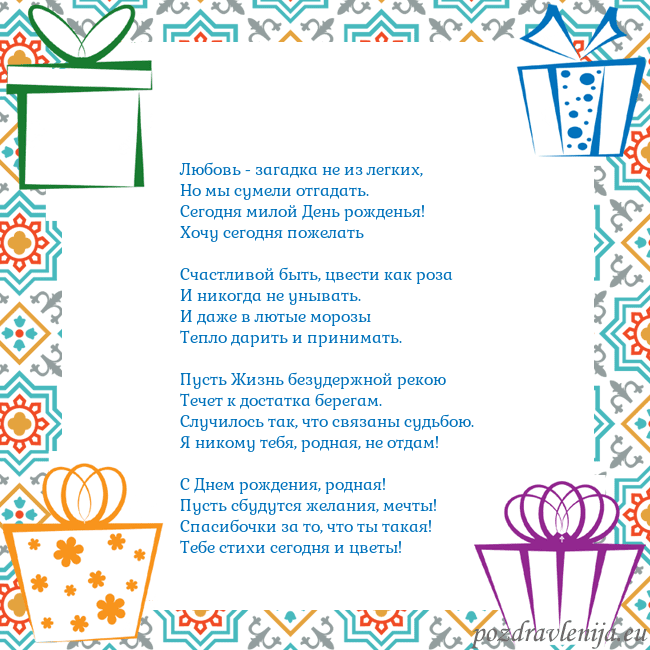 Открытка с подарками