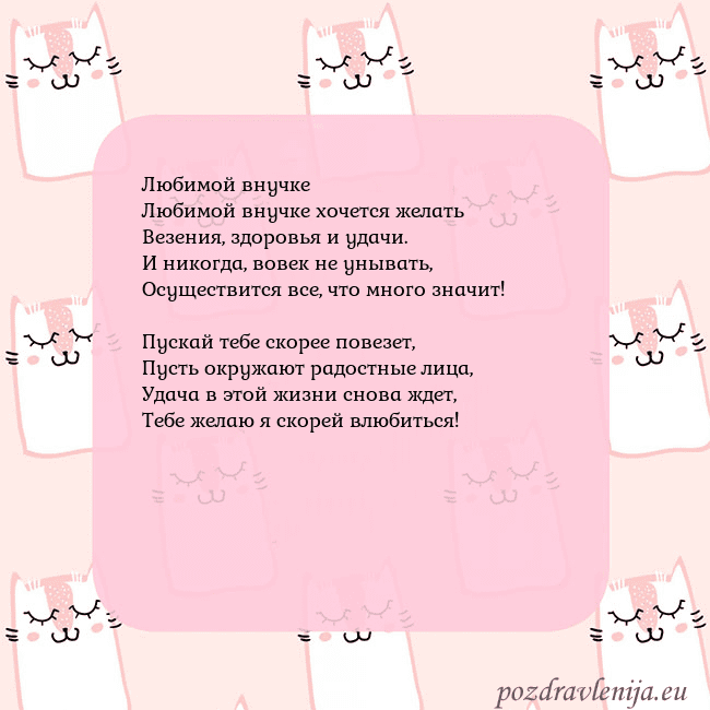 Розовая открытка с забавными кошками