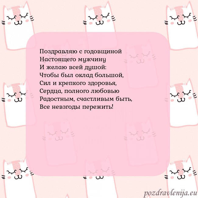 Розовая открытка с забавными кошками