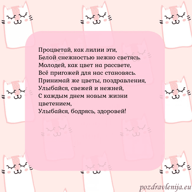 Розовая открытка с забавными кошками