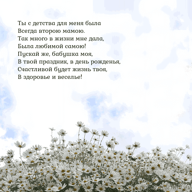 Открытка с ромашками