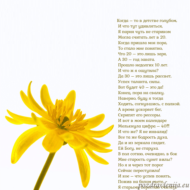 Открытка с желтым цветком Когда – то в детстве голубом,
И что тут удивлят Открытка с желтым цветком