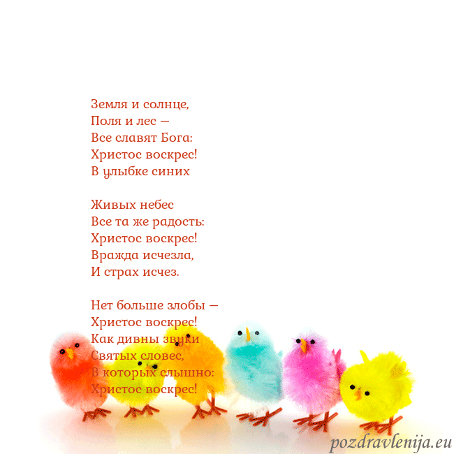 Velykos-8 Земля и солнце,
Поля и лес –
Все славят Бога:
Х Velykos-8