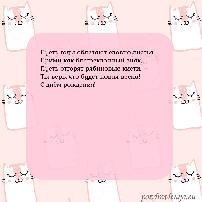 Розовая открытка с забавными кошками