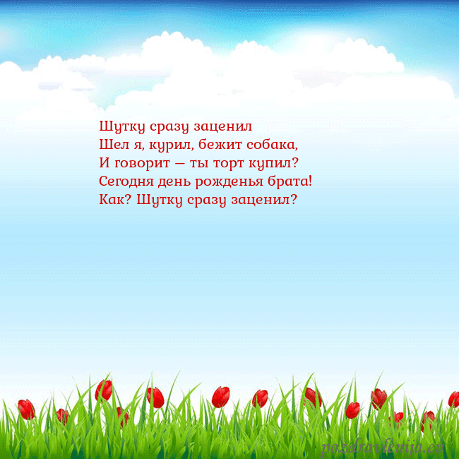 Открытка с тюльпанами