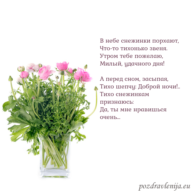 Открытка с цветами в вазе В небе снежинки порхают,
Что-то тихонько звеня.
Ут Открытка с цветами в вазе