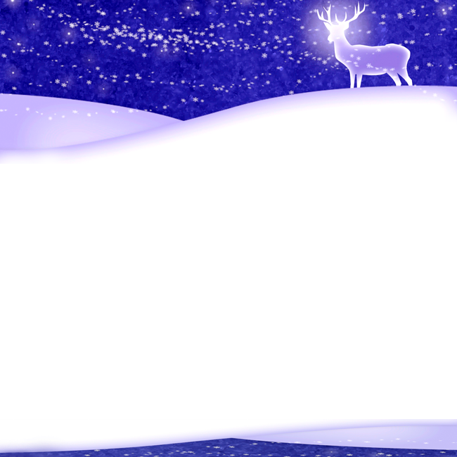 Рождественские открытки по электронной почте Новогодняя открытка со снегом и сияющим оленем