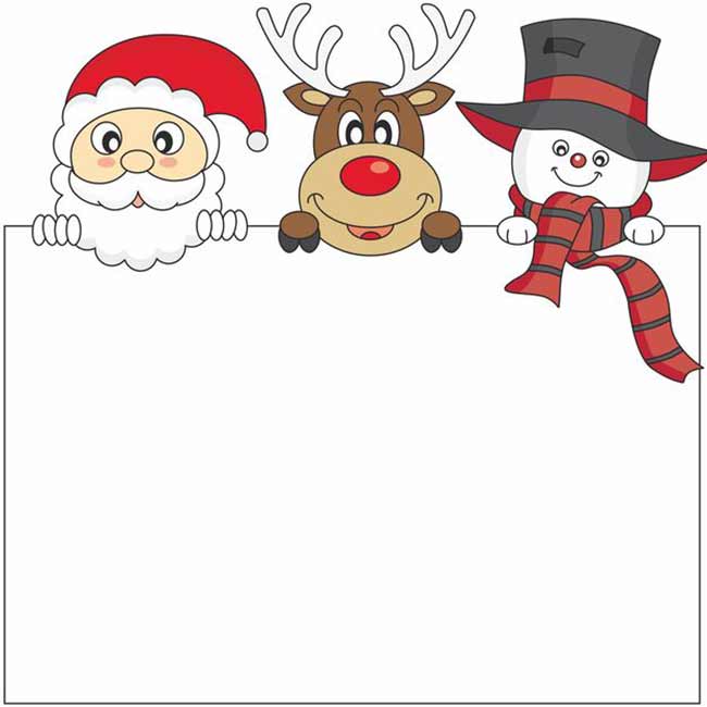 Новогодние открытки по электронной почте на Новый 2023 год Кота Новогодняя открытка со Дедом Морозом, оленем и снеговиком