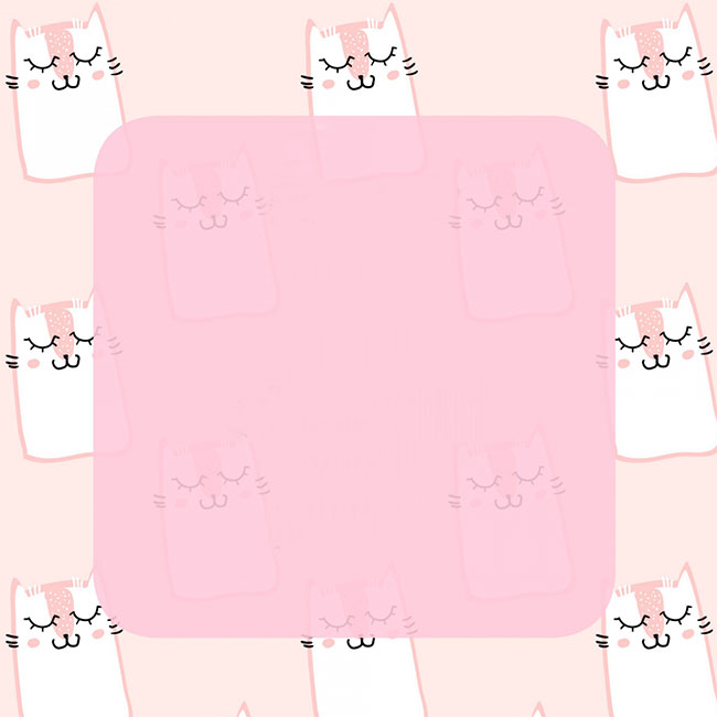 Открытки с днем рождения Розовая открытка с забавными кошками