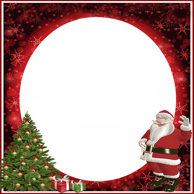 Рождественские открытки по электронной почте Открытка со Дедом Морозом и подарками